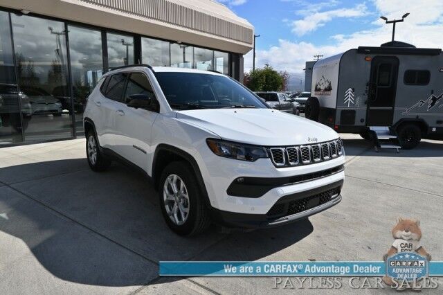 2024 Jeep Compass Latitude / 4X4 / Driver Assist & Convenience Group / Auto Start / Power & Heated Seats / Heated Steering Wheel / Adaptive Cruise / Lane Depart & Blind Spot / Apple CarPlay & Android Auto / 360 Camera / 32 MPG / 1-Owner Anchorage AK