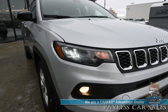 2024 Jeep Compass Latitude / 4X4 / Premium Cloth Seats / Power Mirrors, Windows, & Locks / Forward Collision & Blind Spot Alert / Apple CarPlay & Android Auto / Back Up Camera / Cruise Control / Keyless Entry & Start / 32 MPG / 1-Owner Anchorage AK