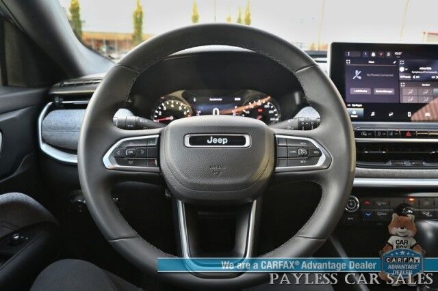 2024 Jeep Compass Latitude / 4X4 / Premium Cloth Seats / Power Mirrors, Windows, & Locks / Forward Collision & Blind Spot Alert / Apple CarPlay & Android Auto / Back Up Camera / Cruise Control / Keyless Entry & Start / 32 MPG / 1-Owner Anchorage AK 2024 Jeep Compass Latitude / 4X4 / Premium Cloth Seats / Power Mirrors, Windows, & Locks / Forward Collision & Blind Spot Alert / Apple CarPlay & Android Auto / Back Up Camera / Cruise Control / Keyless Entry & Start / 32 MPG / 1-Owner Anchorage AK