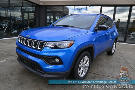 2024 Jeep Compass Latitude / 4X4 / Premium Cloth Seats / Power Mirrors, Windows, & Locks / Forward Collision & Blind Spot Alert / Apple CarPlay & Android Auto / Back Up Camera / Cruise Control / Keyless Entry & Start / 32 MPG / 1-Owner Anchorage AK