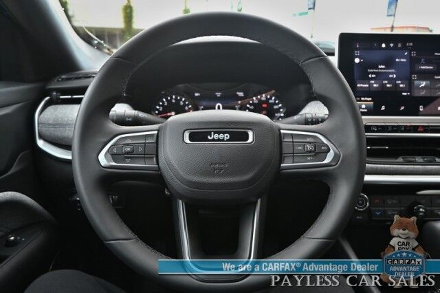 2024 Jeep Compass Latitude / 4X4 / Premium Cloth Seats / Power Mirrors, Windows, & Locks / Lane Departure & Blind Spot Alert / Apple CarPlay & Android Auto / Back Up Camera / 32 MPG / 1-Owner Anchorage AK