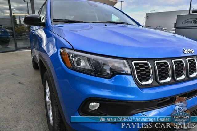 2024 Jeep Compass Latitude / 4X4 / Premium Cloth Seats / Power Mirrors, Windows, & Locks / Lane Departure & Blind Spot Alert / Apple CarPlay & Android Auto / Back Up Camera / 32 MPG / 1-Owner Anchorage AK
