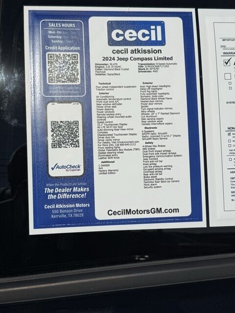 2024 Jeep Compass Limited Kerrville TX