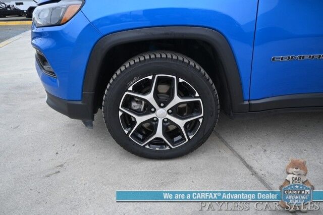 2024 Jeep Compass Limited / 4X4 / Auto Start / Power & Heated Leather Seats / Heated Steering / Adaptive Cruise Control / Lane Departure & Blind Spot Alert / Apple CarPlay & Android Auto / USB Input / Back Up Camera / 32 MPG / 1-Owner Anchorage AK 2024 Jeep Compass Limited / 4X4 / Auto Start / Power & Heated Leather Seats / Heated Steering / Adaptive Cruise Control / Lane Departure & Blind Spot Alert / Apple CarPlay & Android Auto / USB Input / Back Up Camera / 32 MPG / 1-Owner Anchorage AK