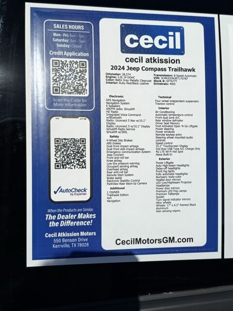 2024 Jeep Compass Trailhawk TX 2024 Jeep Compass Trailhawk TX