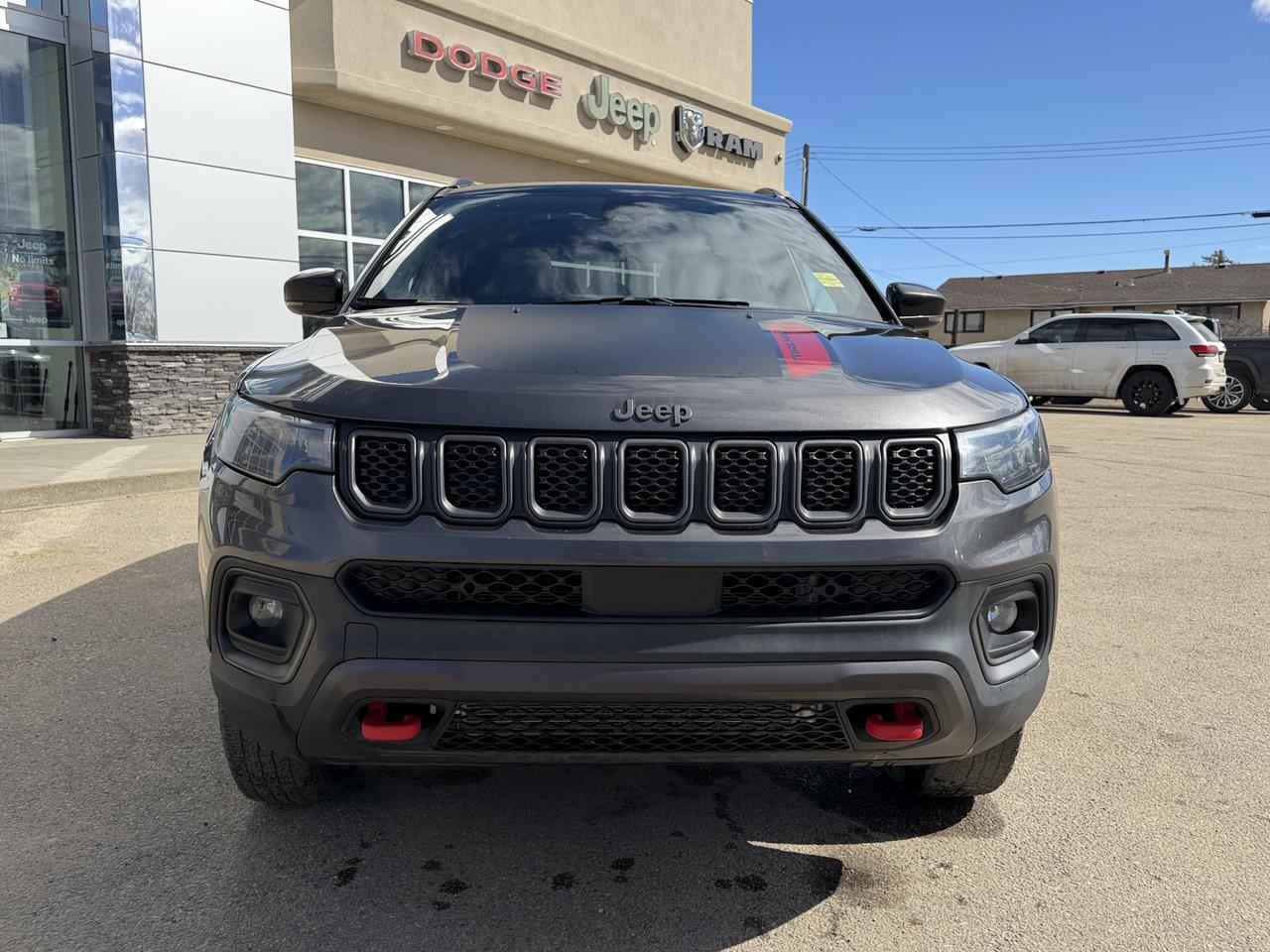 2024 Jeep Compass Trailhawk 4x4 | 2L Turbo | Sun Sound NAV Package | Pano Sunroof | Alpine Audio | Heated Leather Redwater AB