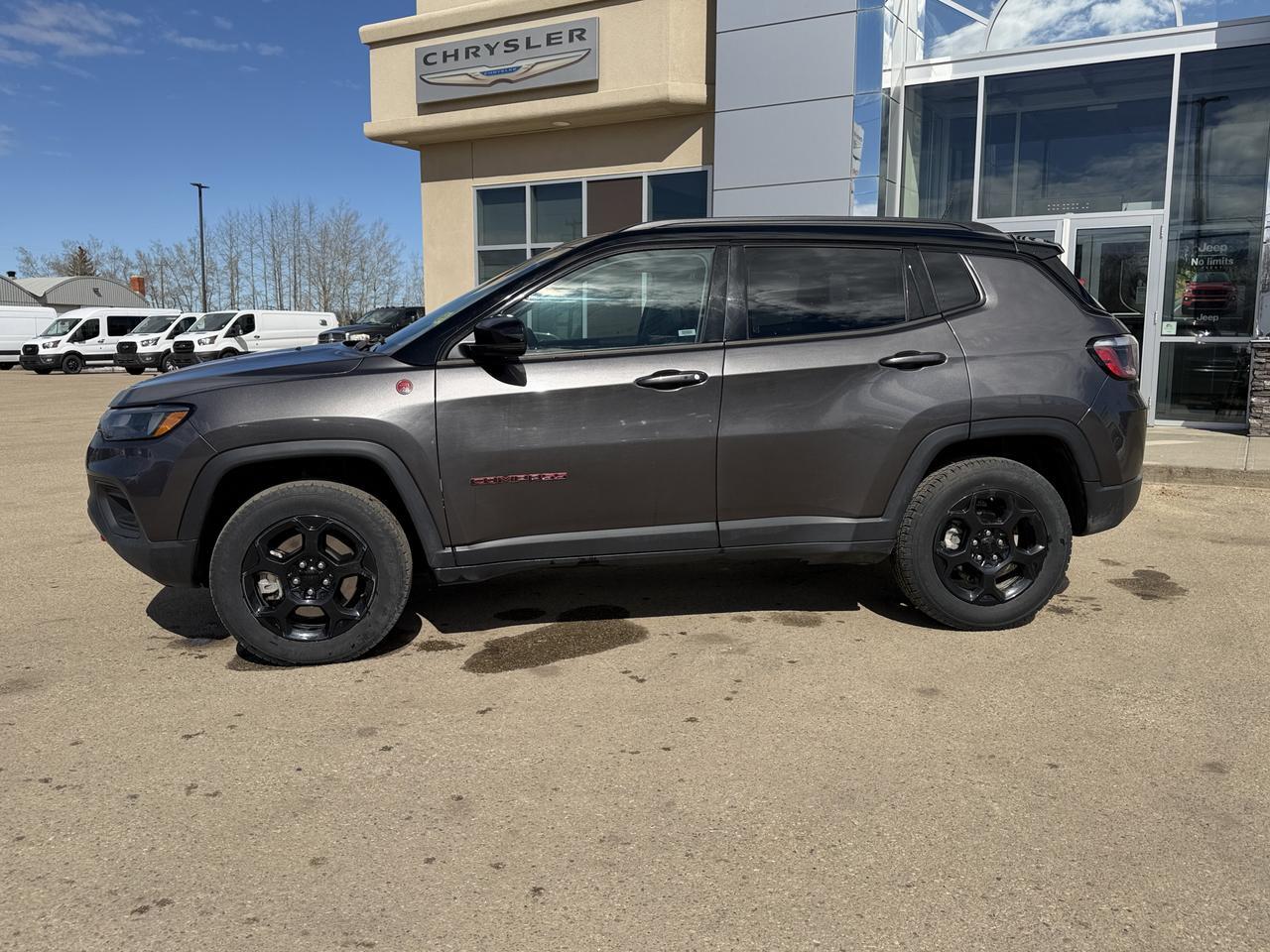 2024 Jeep Compass Trailhawk 4x4 | 2L Turbo | Sun Sound NAV Package | Pano Sunroof | Alpine Audio | Heated Leather Redwater AB
