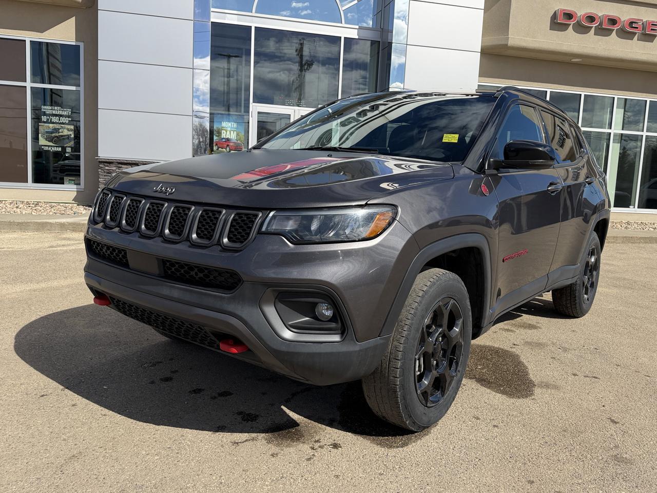 2024 Jeep Compass Trailhawk 4x4 | 2L Turbo | Sun Sound NAV Package | Pano Sunroof | Alpine Audio | Heated Leather Redwater AB