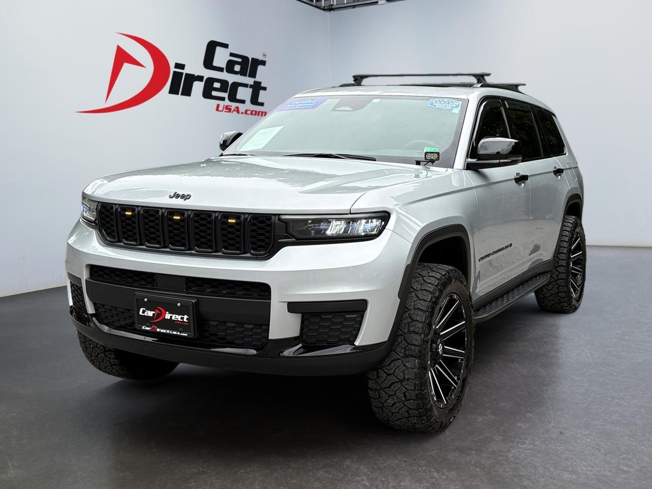 2024 Jeep Grand Cherokee L Altitude X, SUNROOF, REMOTE KEYLESS START, RUNNING BOARDS, BLIND SPOT ALERT, LANE KEEP ASSIST, CUSTOM FUEL WHEELS, POWER LIFTGATE, 360 BACKUP CAMERA, 3RD ROW SEATING, APPLE CARPLAY/ANDROID AUTO, ONLY 15K MILES, 1 OWNER, RIDE GRAND IN THIS JEEP!