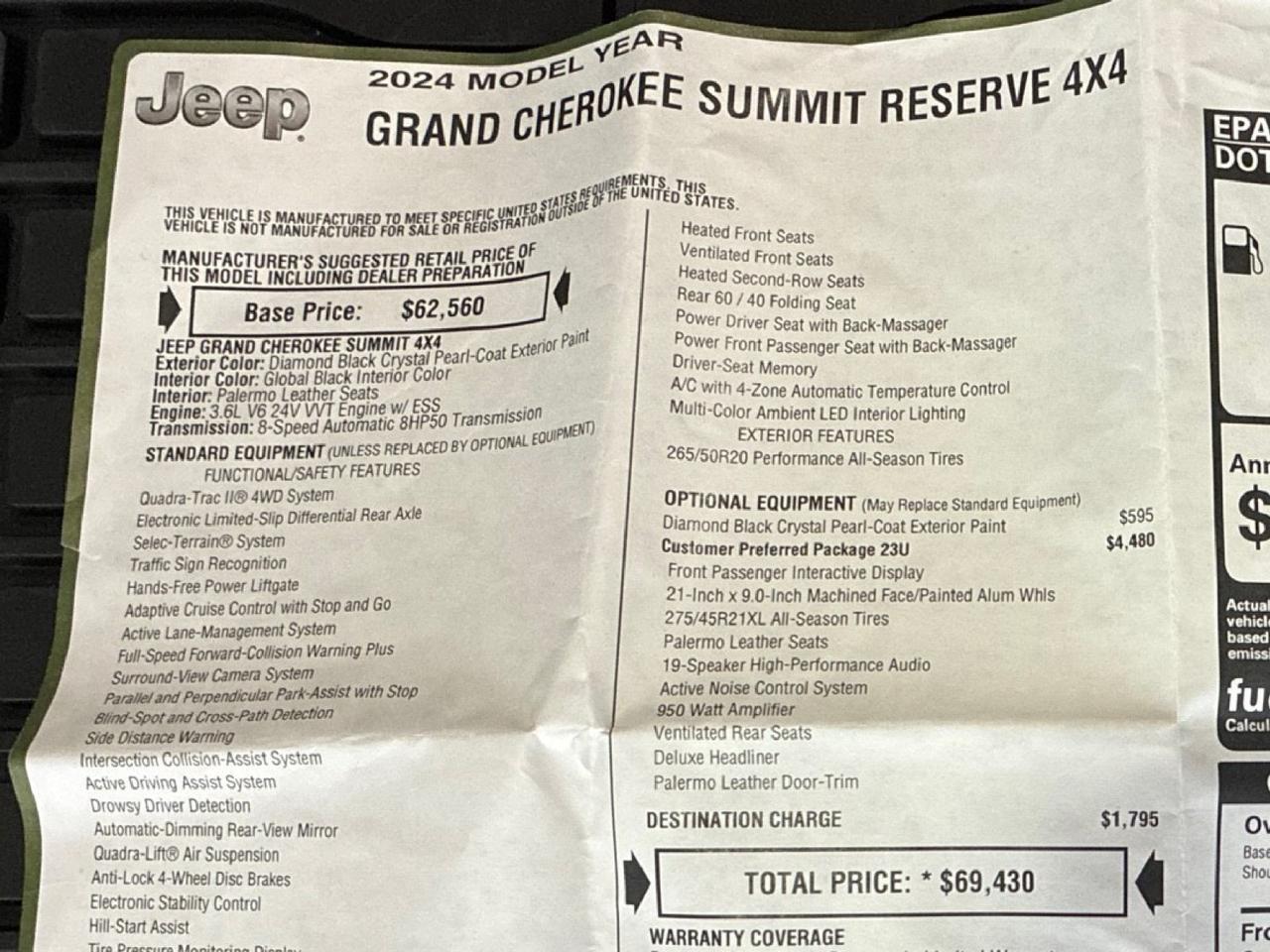 2024 Jeep Grand Cherokee Summit Reserve Houston TX
