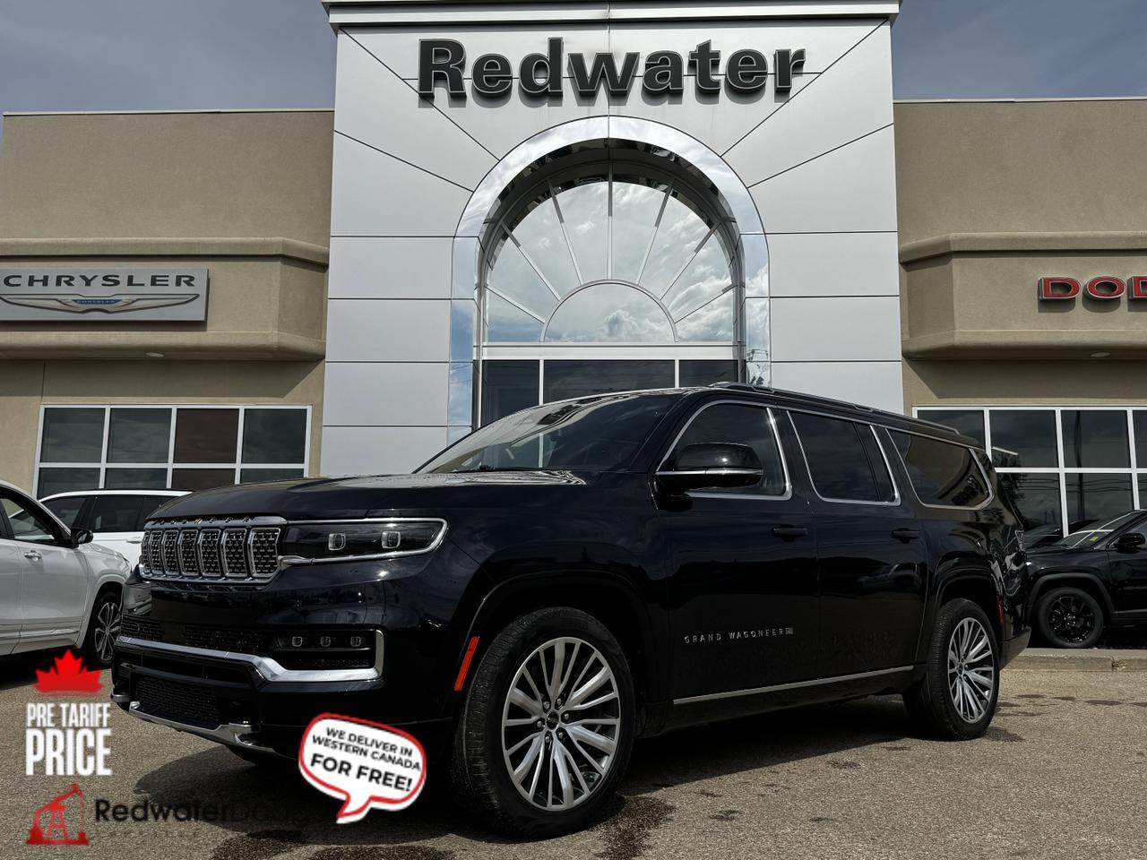 2024 Jeep Grand Wagoneer L Series III 4x4 | Low KMs | 3L Hurricane | Leather | NAV | Heated Vented Seats | Sunroof Redwater AB