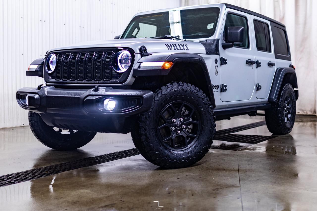 2024 Jeep Wrangler 4x4 Willys BCam Red Deer AB