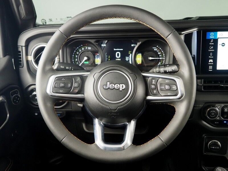 2024 Jeep Wrangler 4xe Sahara *ADAPTIVE CRUISE, SAFETY ALERTS, BACKUP-CAMERA, COLOR TOUCHSCREEN, 3-PIECE HARD TOP, MCKINLEY LEATHER, HEATED SEATS/STEERING, REMOTE START, LED HEADLIGHTS, ANDROID & APPLE Round Rock TX