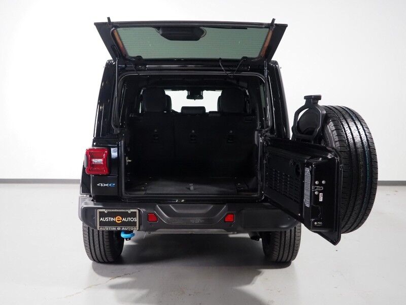 2024 Jeep Wrangler 4xe Sahara *ADAPTIVE CRUISE, SAFETY ALERTS, BACKUP-CAMERA, COLOR TOUCHSCREEN, 3-PIECE HARD TOP, MCKINLEY LEATHER, HEATED SEATS/STEERING, REMOTE START, LED HEADLIGHTS, ANDROID & APPLE Round Rock TX