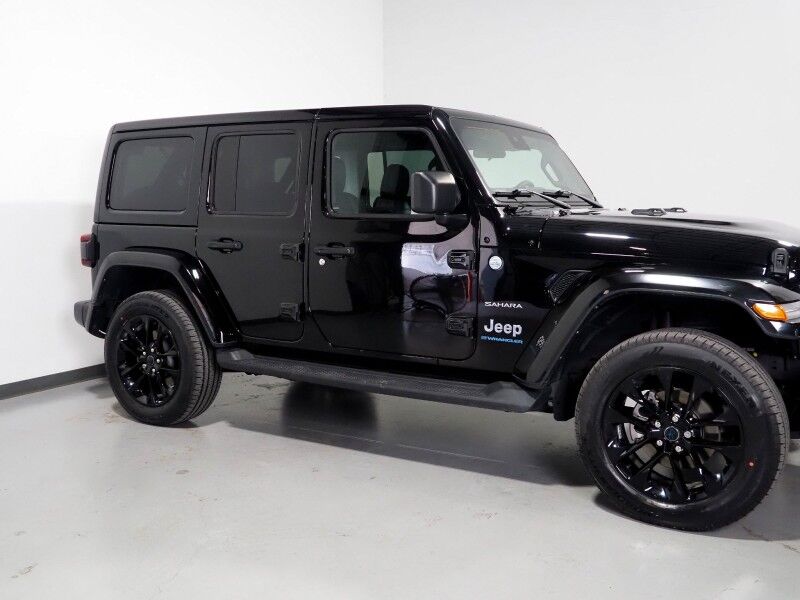 2024 Jeep Wrangler 4xe Sahara *ADAPTIVE CRUISE, SAFETY ALERTS, BACKUP-CAMERA, COLOR TOUCHSCREEN, 3-PIECE HARD TOP, MCKINLEY LEATHER, HEATED SEATS/STEERING, REMOTE START, LED HEADLIGHTS, ANDROID & APPLE Round Rock TX
