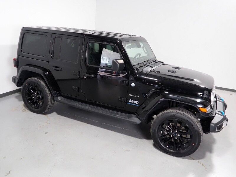 2024 Jeep Wrangler 4xe Sahara *ADAPTIVE CRUISE, SAFETY ALERTS, BACKUP-CAMERA, COLOR TOUCHSCREEN, 3-PIECE HARD TOP, MCKINLEY LEATHER, HEATED SEATS/STEERING, REMOTE START, LED HEADLIGHTS, ANDROID & APPLE Round Rock TX