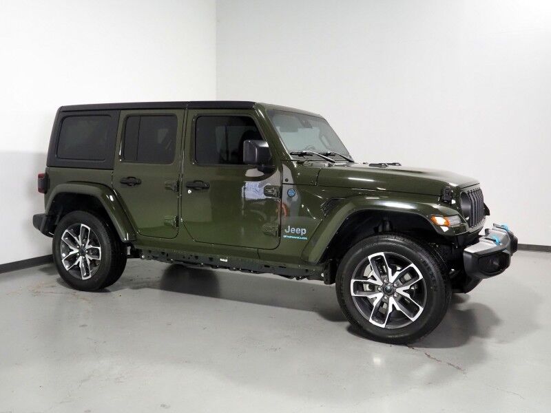 2024 Jeep Wrangler 4xe Sport S *ADAPTIVE CRUISE, SAFETY ALERTS, BACKUP-CAMERA, COLOR TOUCHSCREEN, 3-PIECE HARD TOP, HEATED SEATS/STEERING, REMOTE START, KEYLESS ENTRY, 20 INCH WHEELS, ANDROID & APPLE