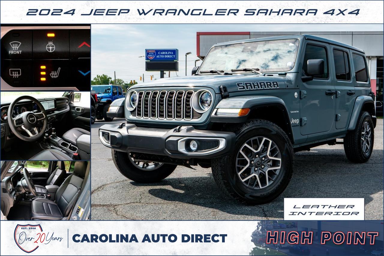 2024 Jeep Wrangler Sahara 4X4 / McKinley Leather / Heated Seats!