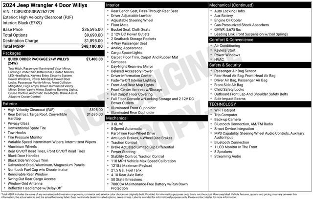 2024 Jeep Wrangler Willys Raleigh NC