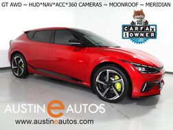 2024_Kia_EV6 GT AWD_*HEADS-UP DISPLAY, NAVIGATION, ADAPTIVE CRUISE, SAFETY ALERTS, 360 VIEW CAMERAS, MOONROOF, HEATED SPORT SEATS/STEERING, REMOTE PARKING, MERIDIAN AUDIO, WIRELESS CHARGING, APPLE CARPLAY_ Round Rock TX