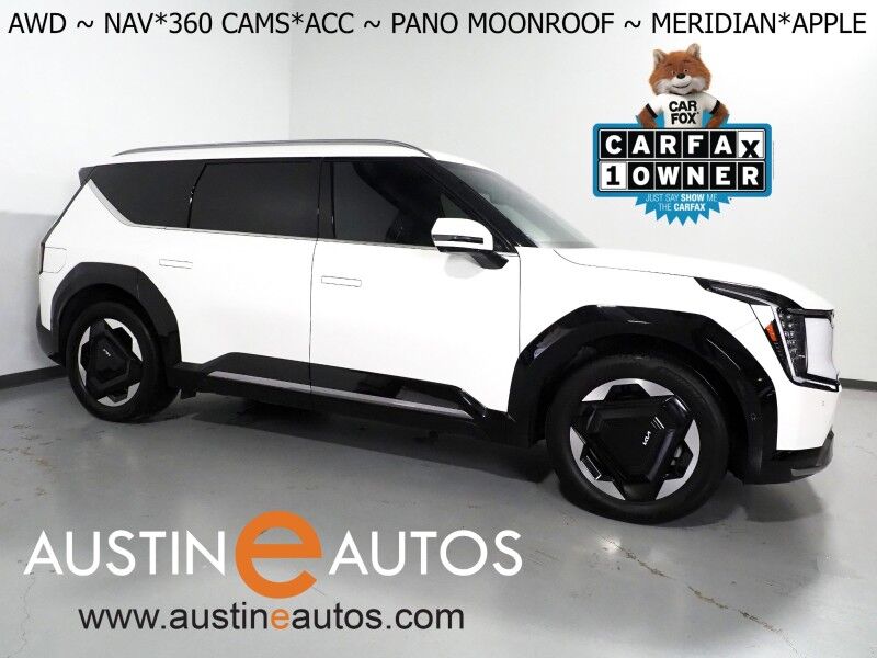 2024 Kia EV9 Land AWD *NAVIGATION, SAFETY ALERTS, ADAPTIVE CRUISE, 360 VIEW CAMERAS, PANORAMA MOONROOF, CLIMATE SEATS, HEATED STEERING, 2ND ROW CAPTAINS, MERIDIAN AUDIO, 20 INCH WHEELS, APPLE CARPLAY