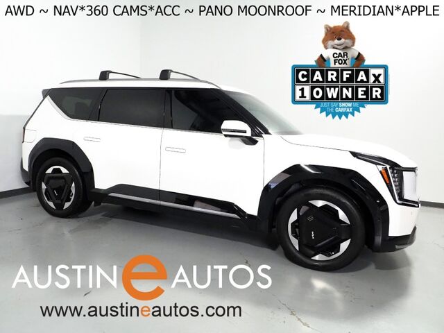 2024 Kia EV9 Land AWD *NAVIGATION, SAFETY ALERTS, ADAPTIVE CRUISE, 360 VIEW CAMERAS, PANORAMA MOONROOF, CLIMATE SEATS, HEATED STEERING, 2ND ROW CAPTAINS, MERIDIAN AUDIO, 20 INCH WHEELS, APPLE CARPLAY Round Rock TX