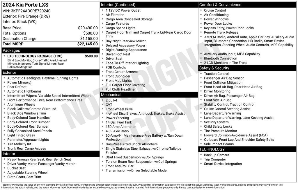 2024 Kia Forte LXS Akron OH