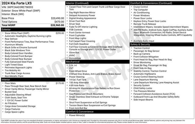 2024 Kia Forte LXS Raleigh NC