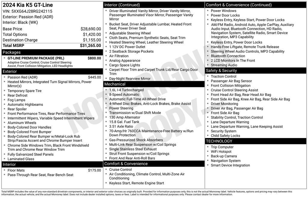 2024 Kia K5 GT-Line Akron OH