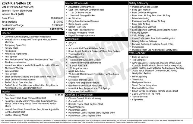 2024 Kia Seltos EX Raleigh NC