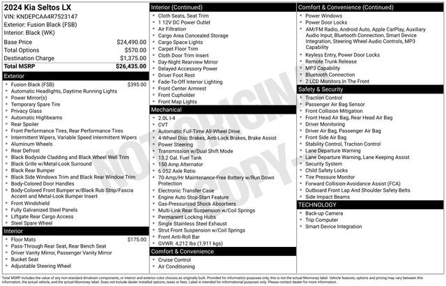 2024 Kia Seltos LX Raleigh NC
