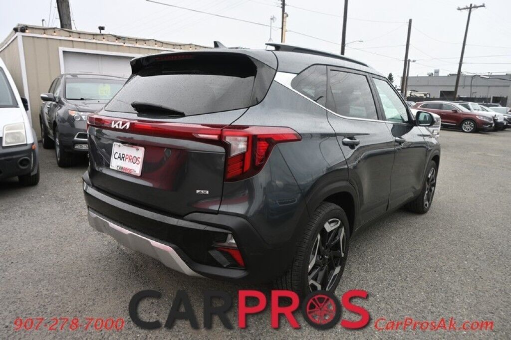 2024 Kia Seltos SX - AWD - Auto Start - Heated & Cooled Leather Seats - Bose Speakers - Sunroof - Bluetooth - Adaptive Cruise Control - Navigation - Apple CarPlay & Android Auto - Lane Departure & Blind Spot Alert - Back Up Camera - Power Liftgate - 27 MPG - 1-Owner Anchorage AK