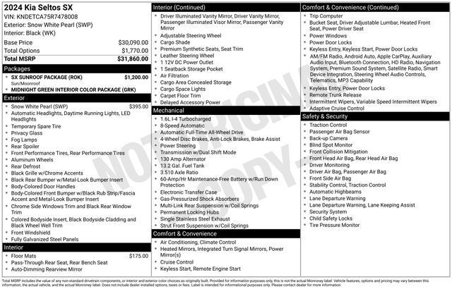 2024 Kia Seltos SX Raleigh NC