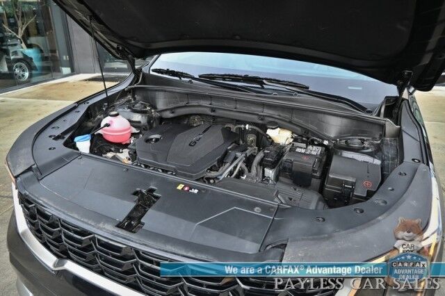 2024 Kia Sorento S / AWD / AutoStart / Power & Heated Leather Seats / Navigation / Adaptive Cruise Control / Apple CarPlay & Android Auto / Bluetooth / Back Up Camera / Lane Departure & Blind Spot Alert / 3rd Row / Seats 7 / 1-Owner Anchorage AK