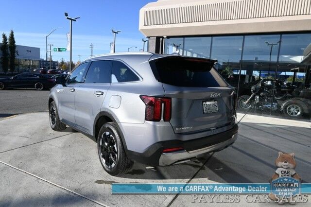 2024 Kia Sorento S / AWD / AutoStart / Power & Heated Leather Seats / Navigation / Adaptive Cruise Control / Apple CarPlay & Android Auto / Bluetooth / Back Up Camera / Lane Departure & Blind Spot Alert / 3rd Row / Seats 7 / 1-Owner Anchorage AK 2024 Kia Sorento S / AWD / AutoStart / Power & Heated Leather Seats / Navigation / Adaptive Cruise Control / Apple CarPlay & Android Auto / Bluetooth / Back Up Camera / Lane Departure & Blind Spot Alert / 3rd Row / Seats 7 / 1-Owner Anchorage AK