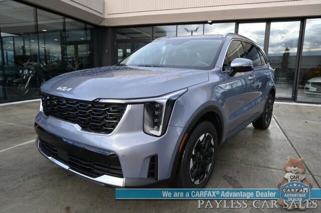 2024 Kia Sorento S / AWD / AutoStart / Power & Heated Leather Seats / Navigation / Adaptive Cruise Control / Apple CarPlay & Android Auto / Bluetooth / Back Up Camera / Lane Departure & Blind Spot Alert / 3rd Row / Seats 7 / 1-Owner Anchorage AK 2024 Kia Sorento S / AWD / AutoStart / Power & Heated Leather Seats / Navigation / Adaptive Cruise Control / Apple CarPlay & Android Auto / Bluetooth / Back Up Camera / Lane Departure & Blind Spot Alert / 3rd Row / Seats 7 / 1-Owner Anchorage AK