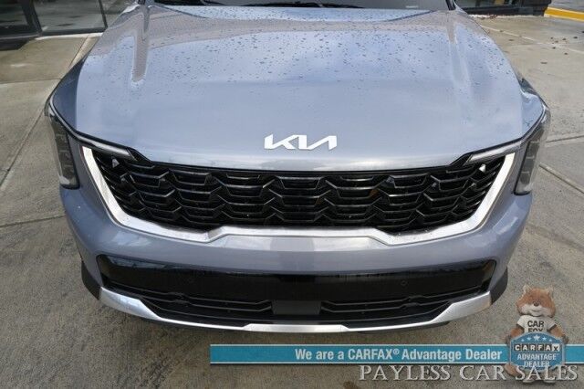 2024 Kia Sorento S / AWD / Power & Heated Leather Seats / NAV / Adaptive Cruise Control / Lane Departure & Blind Spot Alert / Apple CarPlay & Android Auto / Back Up Camera / 3rd Row / Seats 7 / 1-Owner Anchorage AK