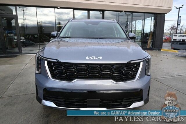 2024 Kia Sorento S / AWD / Power & Heated Leather Seats / NAV / Adaptive Cruise Control / Lane Departure & Blind Spot Alert / Apple CarPlay & Android Auto / Back Up Camera / 3rd Row / Seats 7 / 1-Owner Anchorage AK