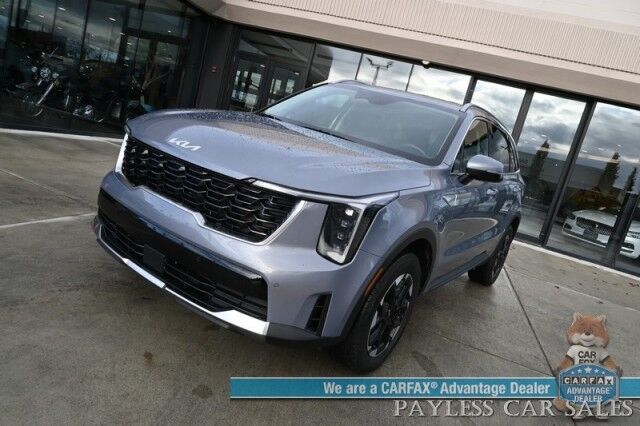 2024 Kia Sorento S / AWD / Power & Heated Leather Seats / NAV / Adaptive Cruise Control / Lane Departure & Blind Spot Alert / Apple CarPlay & Android Auto / Back Up Camera / 3rd Row / Seats 7 / 1-Owner Anchorage AK