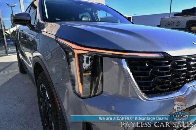 2024 Kia Sorento S / AWD / Power & Heated Leather Seats / Navigation / Adaptive Cruise Control / Lane Departure & Blind Spot Alert / 3rd Row / Seats 7 / Apple CarPlay & Android Auto / USB Inout / Back Up Camera / 1-Owner Anchorage AK