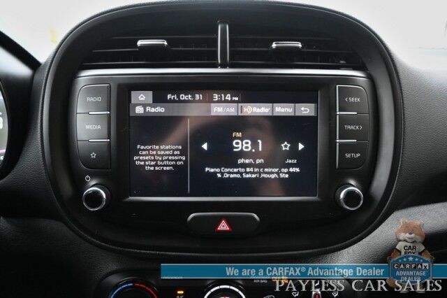 2024 Kia Soul LX / Technology Pkg / Automatic / Power Locks, Windows & Mirrors / Premium Cloth Seats / Lane Watch & Blind Spot Alert / Apple CarPlay & Android Auto / Back Up Camera / 35 MPG / New Tires / 1-Owner Anchorage AK 2024 Kia Soul LX / Technology Pkg / Automatic / Power Locks, Windows & Mirrors / Premium Cloth Seats / Lane Watch & Blind Spot Alert / Apple CarPlay & Android Auto / Back Up Camera / 35 MPG / New Tires / 1-Owner Anchorage AK