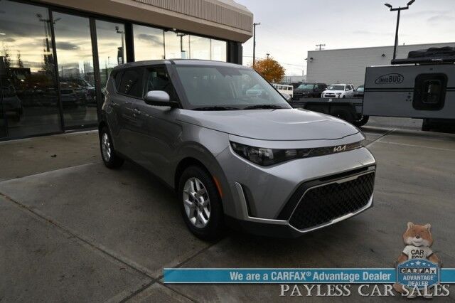 2024 Kia Soul LX / Technology Pkg / Automatic / Power Locks, Windows & Mirrors / Premium Cloth Seats / Lane Watch & Blind Spot Alert / Apple CarPlay & Android Auto / Back Up Camera / 35 MPG / New Tires / 1-Owner Anchorage AK 2024 Kia Soul LX / Technology Pkg / Automatic / Power Locks, Windows & Mirrors / Premium Cloth Seats / Lane Watch & Blind Spot Alert / Apple CarPlay & Android Auto / Back Up Camera / 35 MPG / New Tires / 1-Owner Anchorage AK