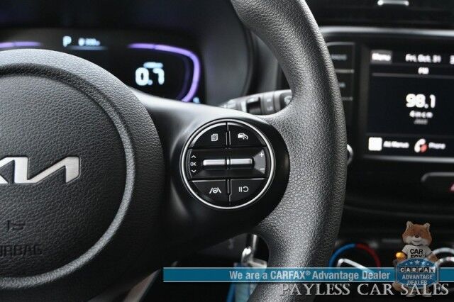 2024 Kia Soul LX / Technology Pkg / Automatic / Power Locks, Windows & Mirrors / Premium Cloth Seats / Lane Watch & Blind Spot Alert / Apple CarPlay & Android Auto / Back Up Camera / 35 MPG / New Tires / 1-Owner Wasilla AK