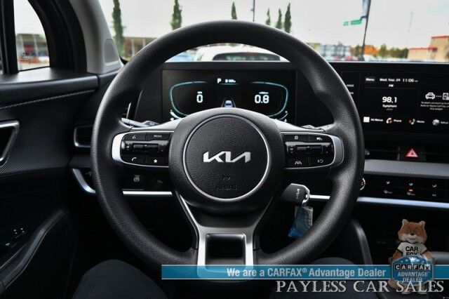 2024 Kia Sportage LX / AWD / Heated Cloth Seats / Lane Departure & Forward Collision Alert / Apple CarPlay & Android Auto / Aluminum Wheels / Bluetooth / Back Up Camera / Low Miles / 26 MPG / 1-Owner Anchorage AK