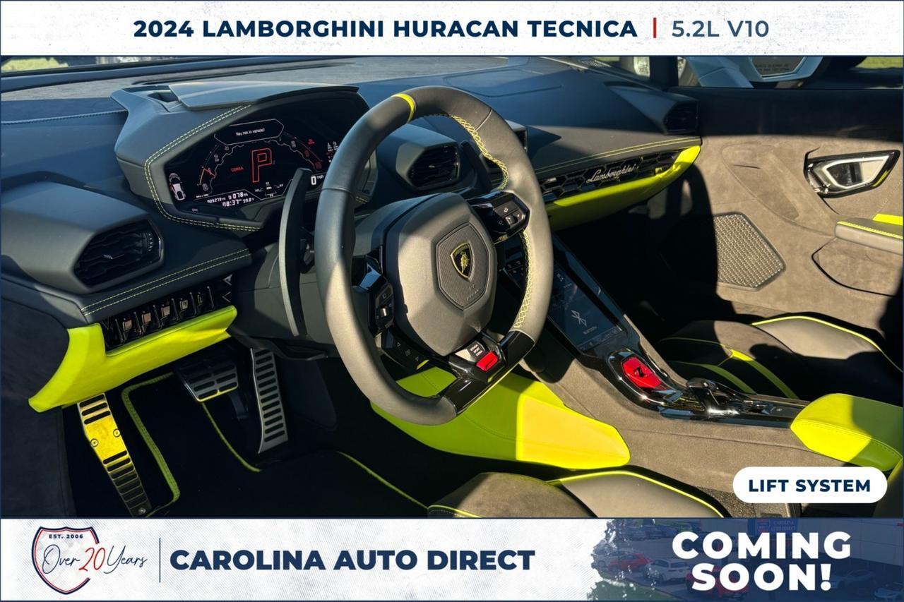 2024 Lamborghini Huracan Tecnica / 5.2L V10 / Front Lift System / Coming Soon Lincolnton NC