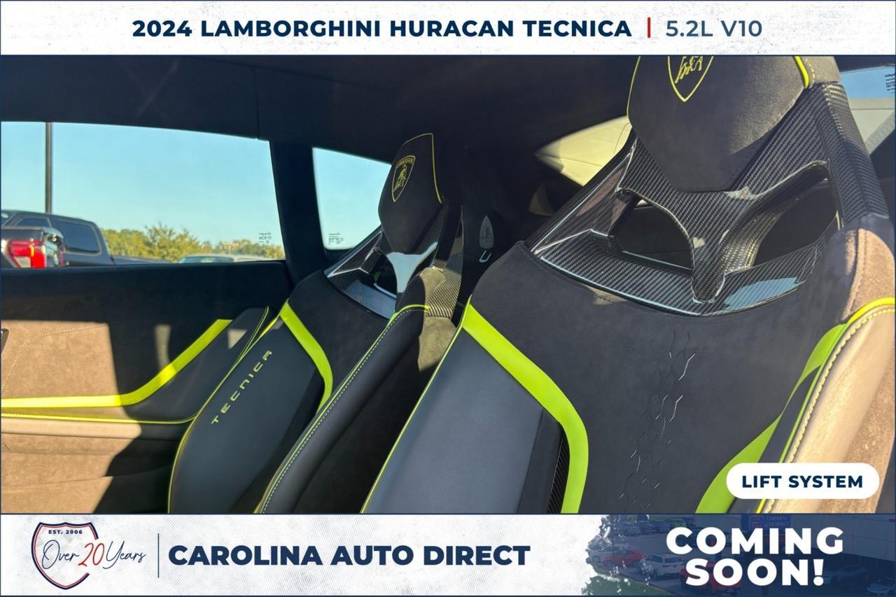 2024 Lamborghini Huracan Tecnica / 5.2L V10 / Front Lift System / Coming Soon Lincolnton NC