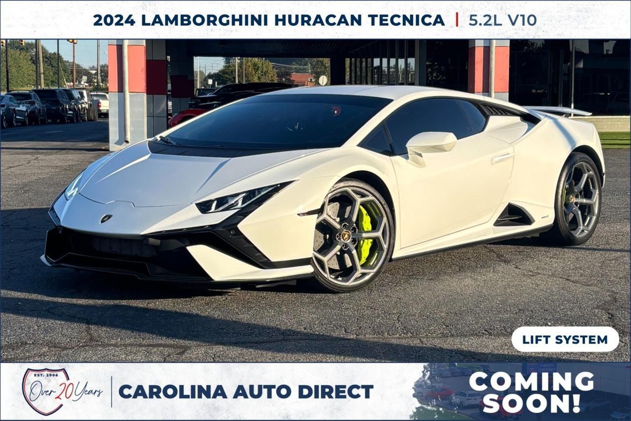 2024 Lamborghini Huracan Tecnica / 5.2L V10 / Front Lift System / Coming Soon