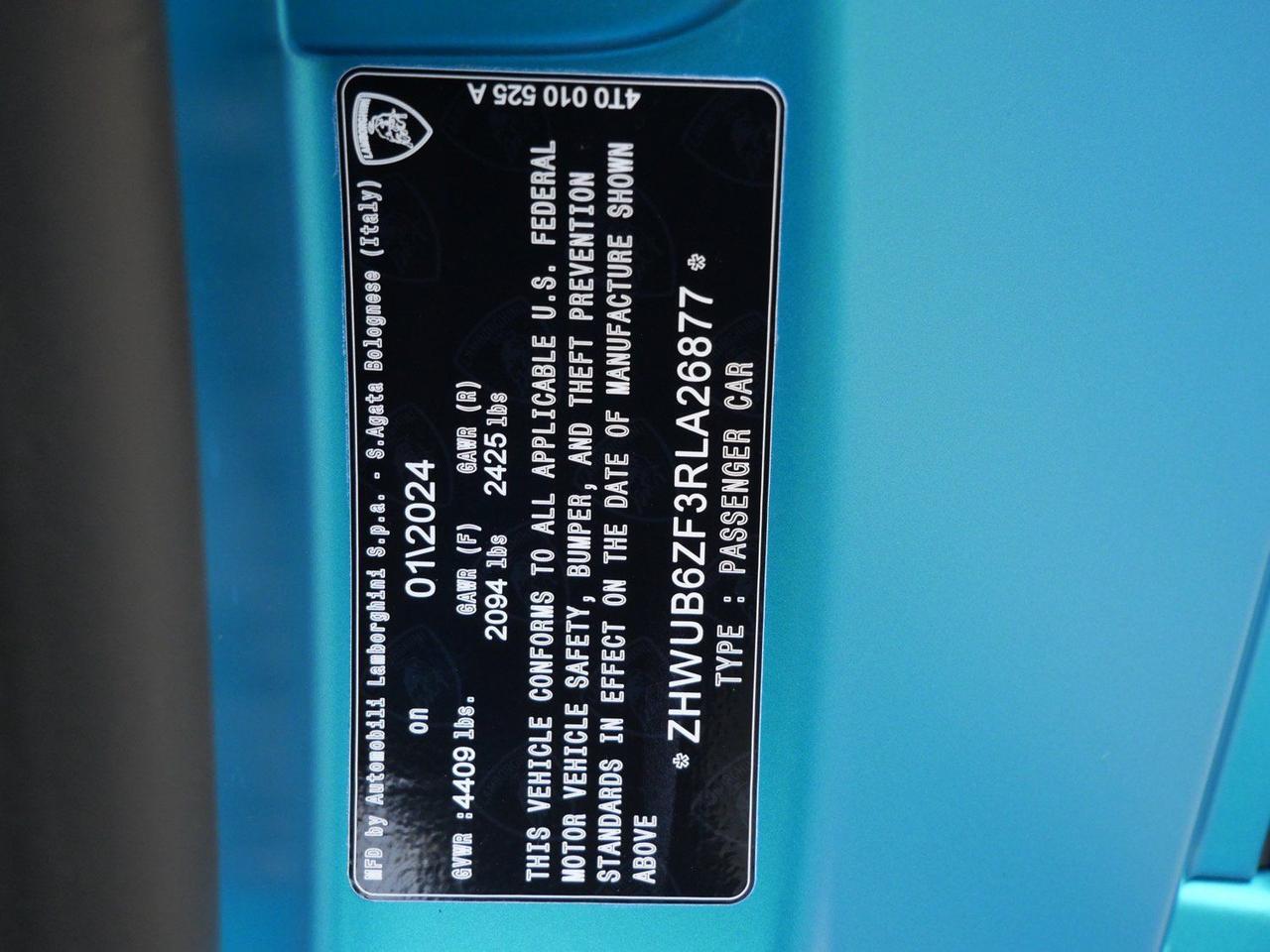 2024 Lamborghini Huracan Tecnica Base Base Lawrence KS