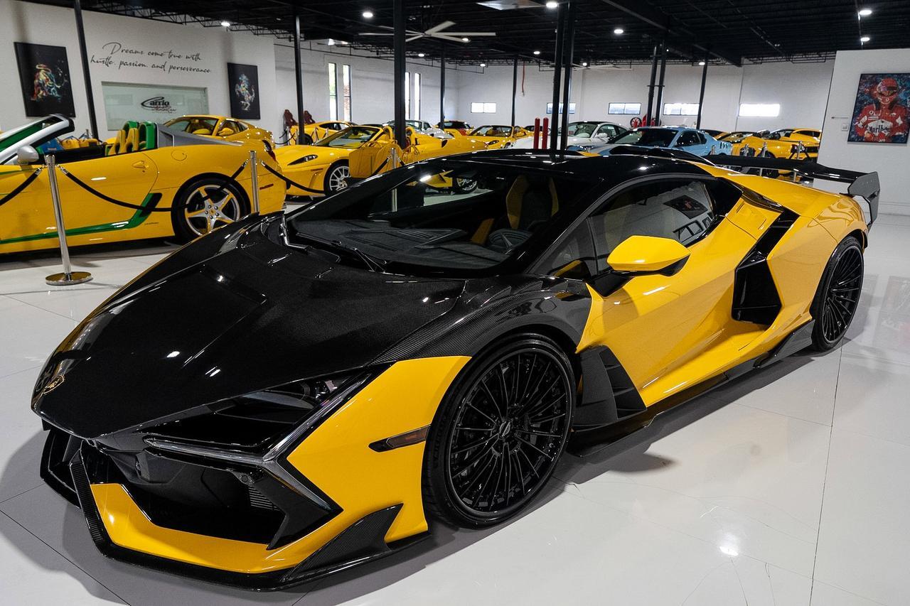 2024 Lamborghini Revuelto CARBON FIBER BODY KIT! Giallo Inti paint, Nero Ade/Giallo interior, MV Forged wheels AND MUCH MORE!!