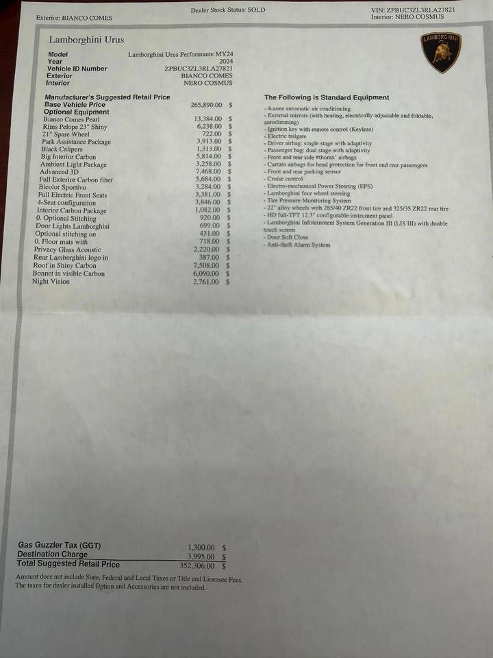 2024 Lamborghini Urus Performante Portland OR